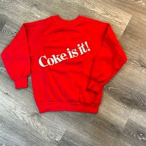 Vintage Women’s Coke Crewneck Sweater - Size XS